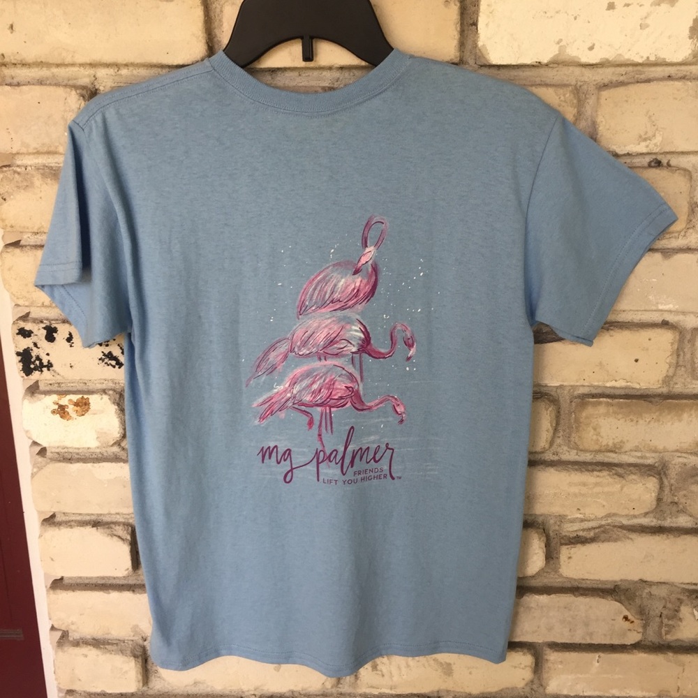 Flamingos mg palmer girl short sleeve shirt